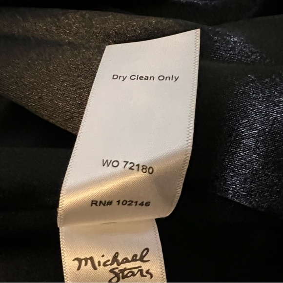 MICHAEL STARS Long Coat Cozy Faux Fur Jacket Gray Black Longline Size Medium - Picture 14 of 16